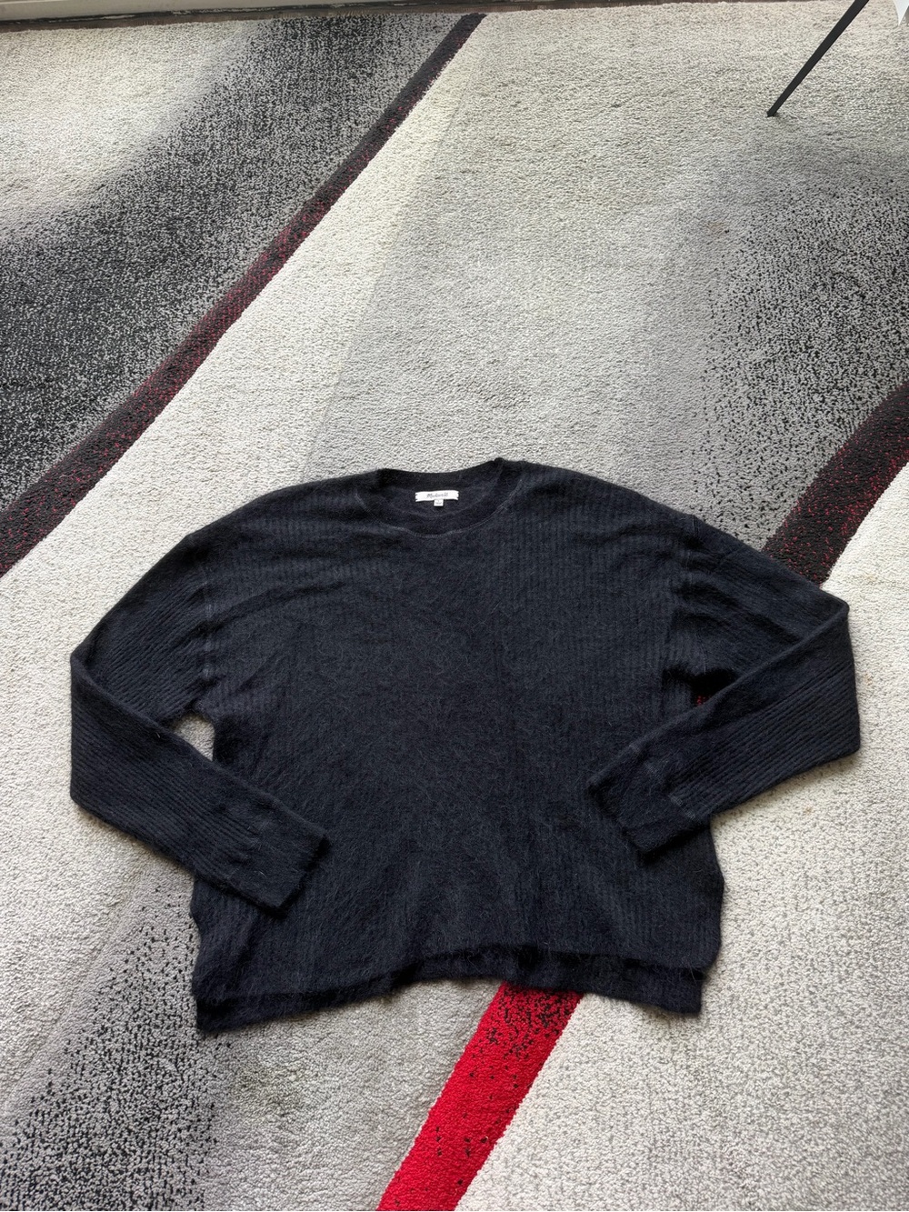 Madewell Black Alpaca Blend Pullover Sweater